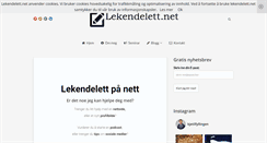 Desktop Screenshot of lekendelett.net